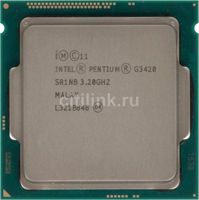    Intel Original Pentium X2 G3420 Socket-1150 (CM8064601482522S R1NB) (3.2/5000/3Mb/Intel HD