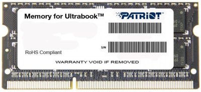       SO-DDR3 4Gb PC12800 1600MHz Patriot PSD34G1600L81S
