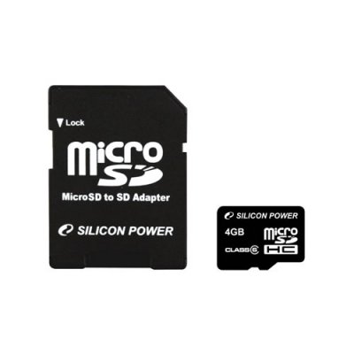    Silicon Power microSDHC Class 6 4GB