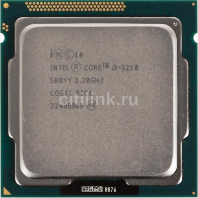    CPU Intel Core i3-3210 BOX 3.2 GHz/2core/SVGA HD Graphics 2500/0.5+3Mb/55W/5 GT/s LGA1155