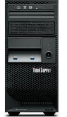   Lenovo ThinkServer TS140  G3220 (3 GHz)/1x4GbUD/RAID 0/1/10/5)/NonHotPlug 2x500GB LFF(2/4)/DVD