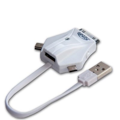    USB 2.0 HUB GR-453UW Ginzzu 4 port,   APPLE/miniUSB/microUSB-)USB,