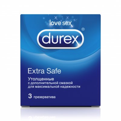     Durex Extra Safe 3 .