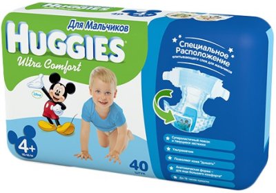     Huggies Ultra Comfort Giga Pack : 4+,  , 10 - 16 ., 68 ., 