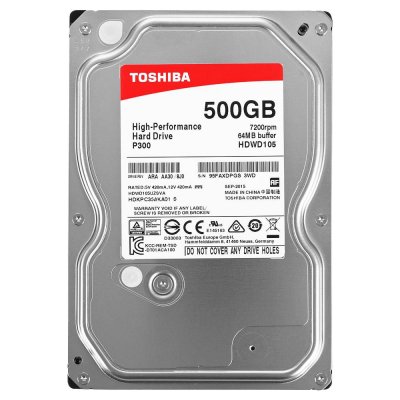     500Gb - Toshiba HDWD105UZSVA