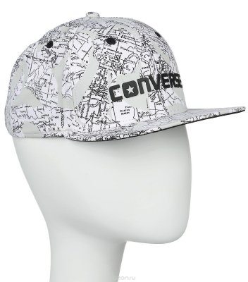   Collaged Map Snapback Twill
