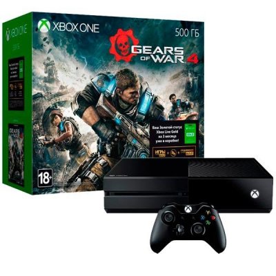     Xbox One Microsoft 500 Gb+Gears Of War 4+3  XboxLIVEGold(5C6-00170-1)
