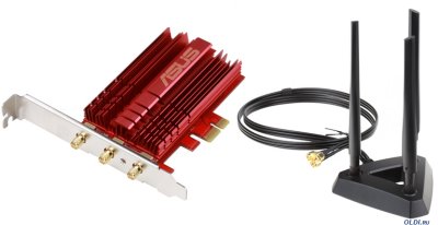     ASUS PCE-AC66 802.11ac Dual-band Wireless-AC1750 PCI-E Adapter