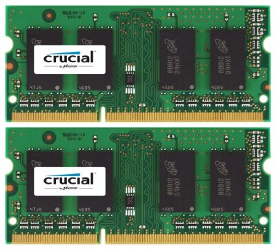     Crucial PC3-10600 SO-DIMM DDR3L 1333MHz CL9 - 2Gb KIT (2x1Gb) CT2KIT12864BF1339