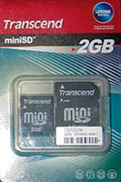   2gb   miniSD TRANSCEND Secure Digital (TS2GSDM) miniSD Retail