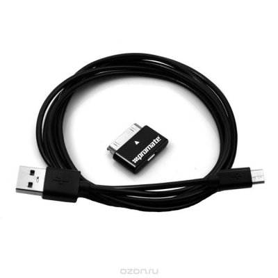   Promate uniCable, Black  USB/MicroUSB +  MicroUSB/Apple 30 pin