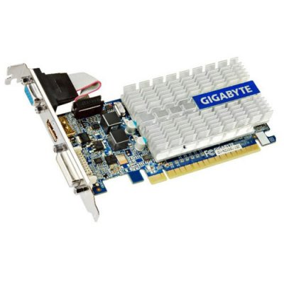    PCI-E 1024Mb GeForce 210 Gigabyte "GV-N210D3-1GI" [GDDR3, 64bit] OEM