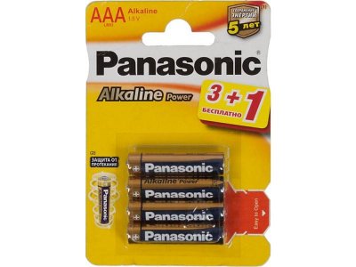    LR3/AAA Panasonic Alkaline Power 4 