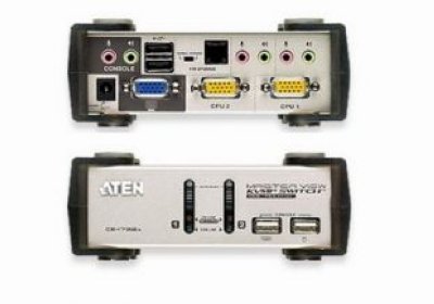   Aten CS1732AC-AT  KVM KVM+Audio+USB 1.1, 1 user USB+VGA =) 2 cpu PS2/USB+VGA,  