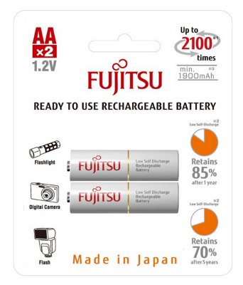    AA - Fujitsu HR-3UTCEX(2B) 1900 mAh (2 )