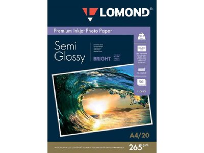    Lomond 1106301 Bright Semi Gl A4 265g/m2  20 