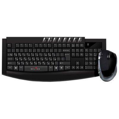    Oklick 230 M Wireless Keyboard & Optical Mouse Black USB ()