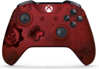    Microsoft XBOX One Wireless Controller Gears of War 4 Crimson Omen Limited Edition Red WL3-0