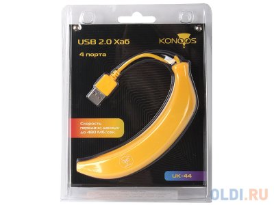    USB2.0 HUB 4  Konoos UK-44  "", 