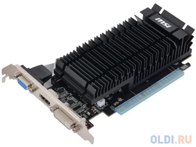    MSI PCI-E nVidia N610-1GD3H/LPL GeForce GT 610 1024Mb 64bit DDR3 700/1000 DVI/HDMI/CRT/HD