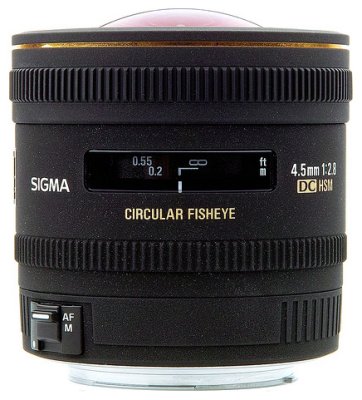     Nikon Sigma AF 4.5mm F2.8 EX DC Circular Fisheye HSM .