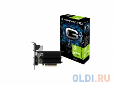    1Gb (PCI-E) GAINWARD GT730 c CUDA (NEAT7300-HD06-2080H) GDDR3, 64 bit, DVI, mini HDMI, Ra
