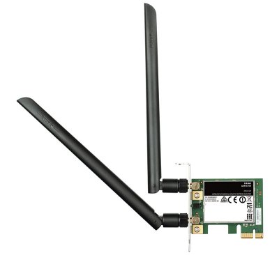    D-Link (DWA-582 /RU/A1A) Wireless AC1200 Dual Band PCI-Ex1 Adapter (802.11a/b/g/n)