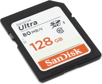     128Gb - SanDisk Ultra Secure Digital XC Class 10 UHS-I SDSDUNC-128G-GN6IN (