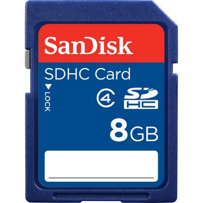   Sandisk 8GB Extreme SDHC Class 10   SDHC