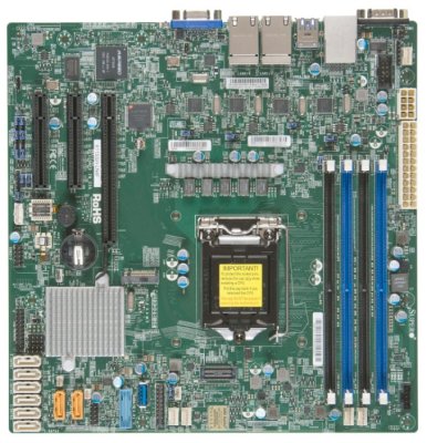     SuperMicro X11SSH-LN4F-O Xeon LGA 1151, iC236 , 4 DDR4 ECC, 2*PCI-Ex8 + 1*PCI-Ex4,