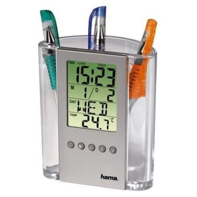    HAMA LCD Thermometer & Pen Holder (/)