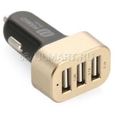      Mango Device XBX-017A 3  USB, 5.1A, Car Charger with Quick charge