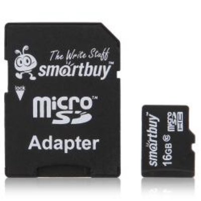     TransFlash 16Gb MicroSDHC Class 10 Smart Buy, 