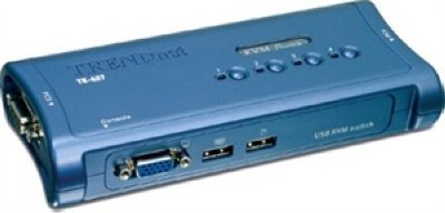   TRENDnet TK-407K 4-port USB KVM Switch ( USB+ USB+VGA15pin)(+4 )