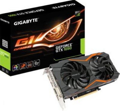    2Gb (PCI-E) GIGABYTE GeForce GTX 1050 G1 Gaming 2G GV-N1050G1 GAMING-2GD (GTX1050, GDDR5,