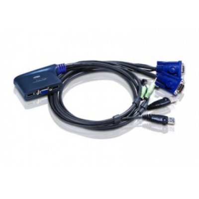    KVM Aten CS62U KVM+Audio, 1 user USB+VGA =) 2 cpu USB+VGA,  . USB 2x1.2 