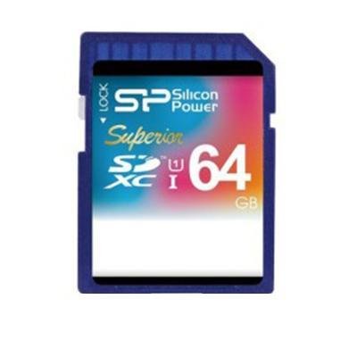     SD 64Gb Silicon Power Superior SDXC Class 10 UHS-I U1 (85/40 Mb/s)
