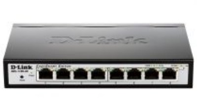    D-Link (DGS-1100-08P/A1A) 8- 10/100/1000BASE-T 8-port 10/100/1000Base-T PoE Smart G