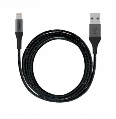     Ozaki USB - Lightning T-Cable L200 2m Black OT223ABK