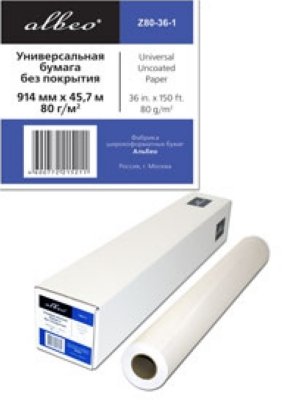   (Z80-36-1)  Albeo InkJet Paper,  , A50,8 ,  146%, (0,914  45,7 .,