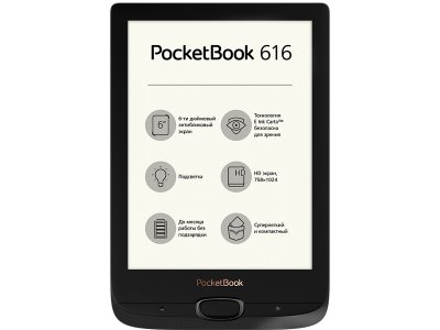     PocketBook 616 Obsidian Black PB616-H-RU