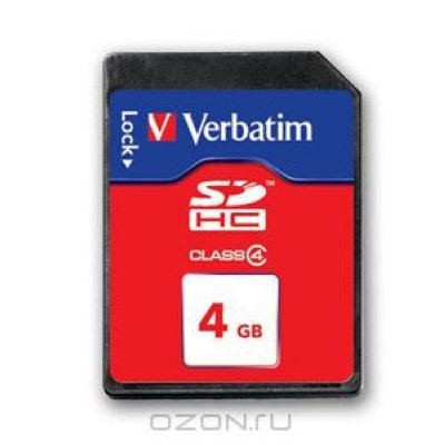     SD 4GB Verbatim SDHC Class 4