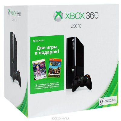     Microsoft XBox 360 Slim 250GB (N2V-00016) +  Halo 4 +  Tomb Raider +