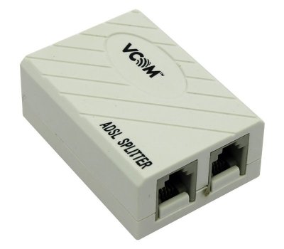    VCOM ( AG-ka63 / HL-2003 / VTE7703 ) ADSL Splitter (AnnexA,  1xRJ-12,  2xRJ-12