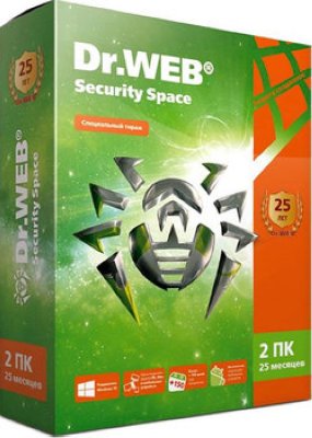    DR.WEB Security Space ,  ,  25 ,  2  ( AHW-B-25M-2-A2 )