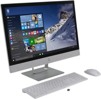   HP Pavilion AIO 24-r004ur White 2MJ02EA (Intel Core i3-7100T 3.4 GHz/4096Mb/1000Gb/DVD-RW/Intel HD G