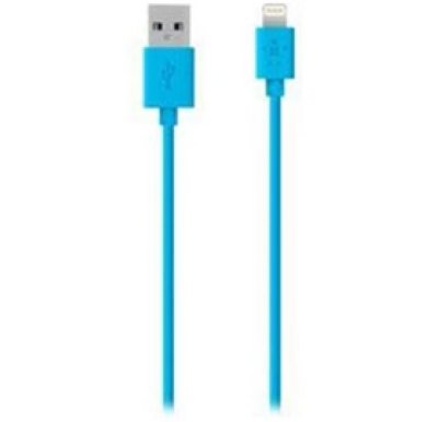   Belkin F8J023bt04-BLU Lightning to USB Cable, Blue    iPhone/iPad/iPod, ,
