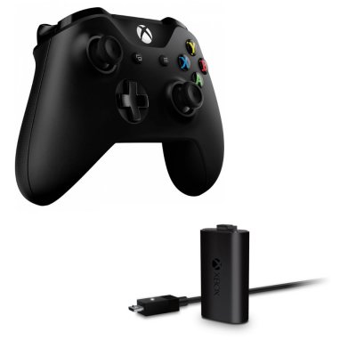     Microsoft Xbox One Wireless Controller + Play and charge kit,  (EX7-00007