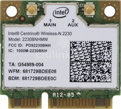    Intel Original 2230BN.HMWWB mPCI-e, 802.11 b/g/n, 2x2 (920118)