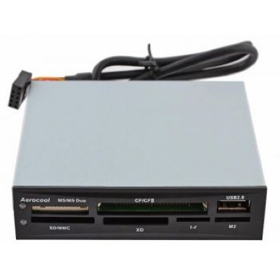    Aerocool (-981)3.5" Internal USB2.0 CF/MD/MMC/SDHC/microSDHC/xD/MS(/Pro/Duo/M2) Card Rea